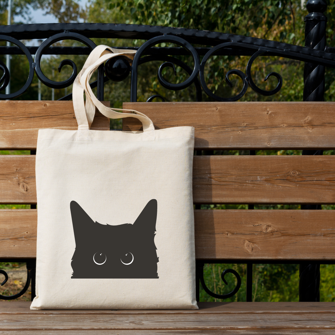 Black Cat Eye Tote Bag