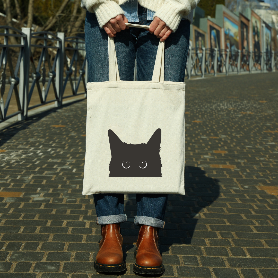 Black Cat Eye Tote Bag