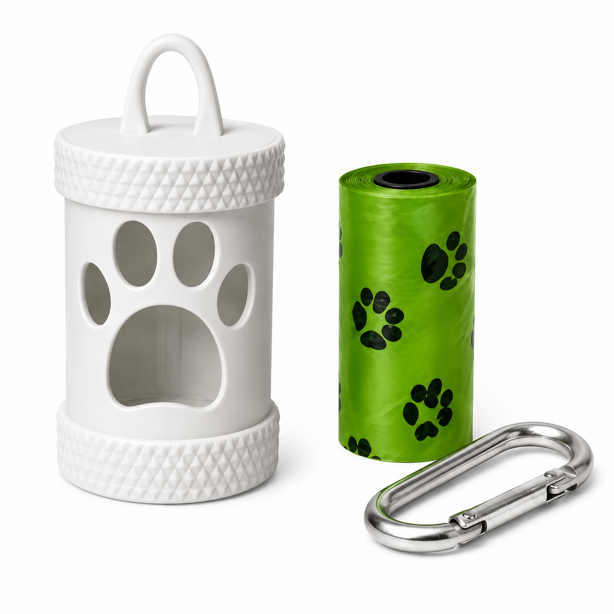 White, Green and Sleek Pawfect Bag set