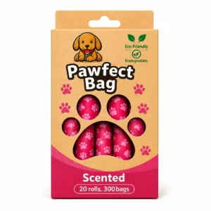 Pawfect Bag - Scented Pink (20 Roll Pack)