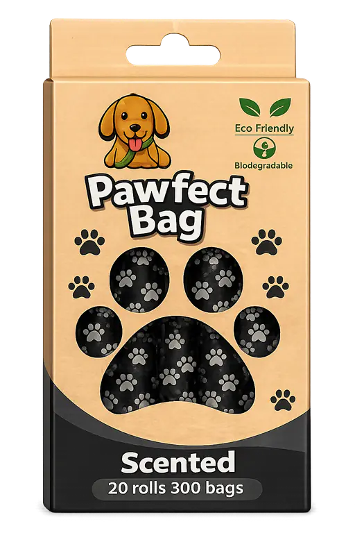 Black scented Pawfect Bag box